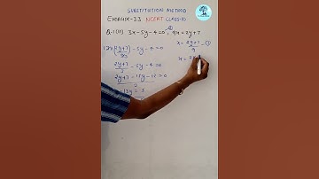 EX-3.3 Q-1(iii) NCERT CLASS10 Maths SUBSTITUTION METHOD