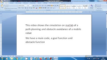 Mobile robot path planning and obstacle avoidance