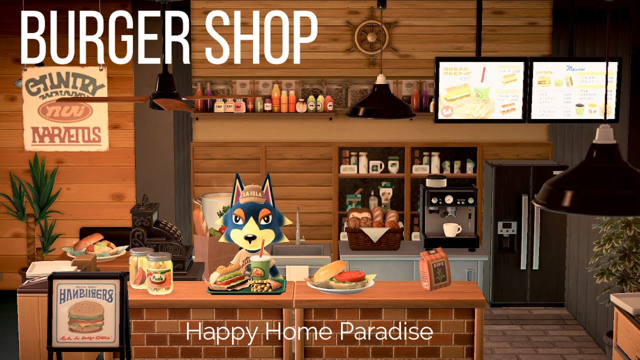 Animal Crossing] Happy Home Paradise! Robo's Burger Shop [Hapipara