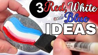 3 Patriotic Rock Painting Designs Anyone Can Make!