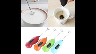 Metal Pilli Çırpıcı Mini Mixer Kahve/Süt/Yumurta Köpürtücü Karıştırıcı