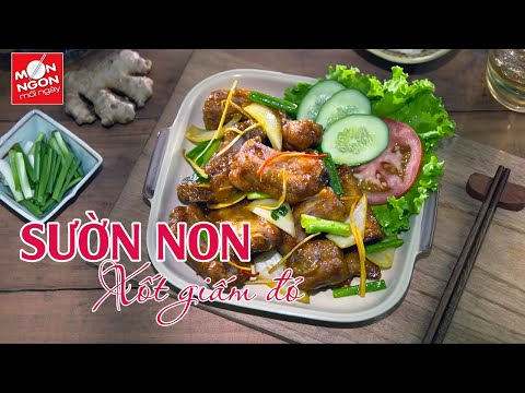 SƯỜN NON XÔT GIẤM ĐỎ| MÓN NGON MỖI NGÀY | VIVU TV