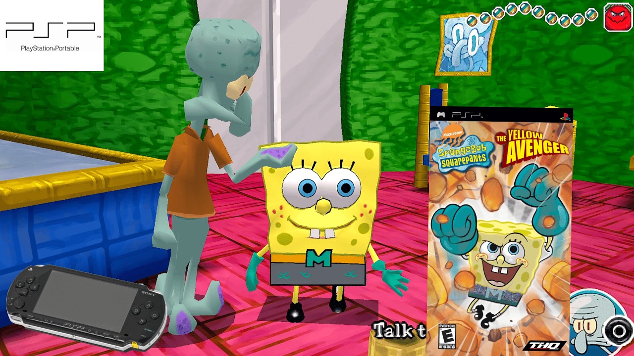 SpongeBob Squarepants: The Yellow Avenger (2006) Sony PlayStation