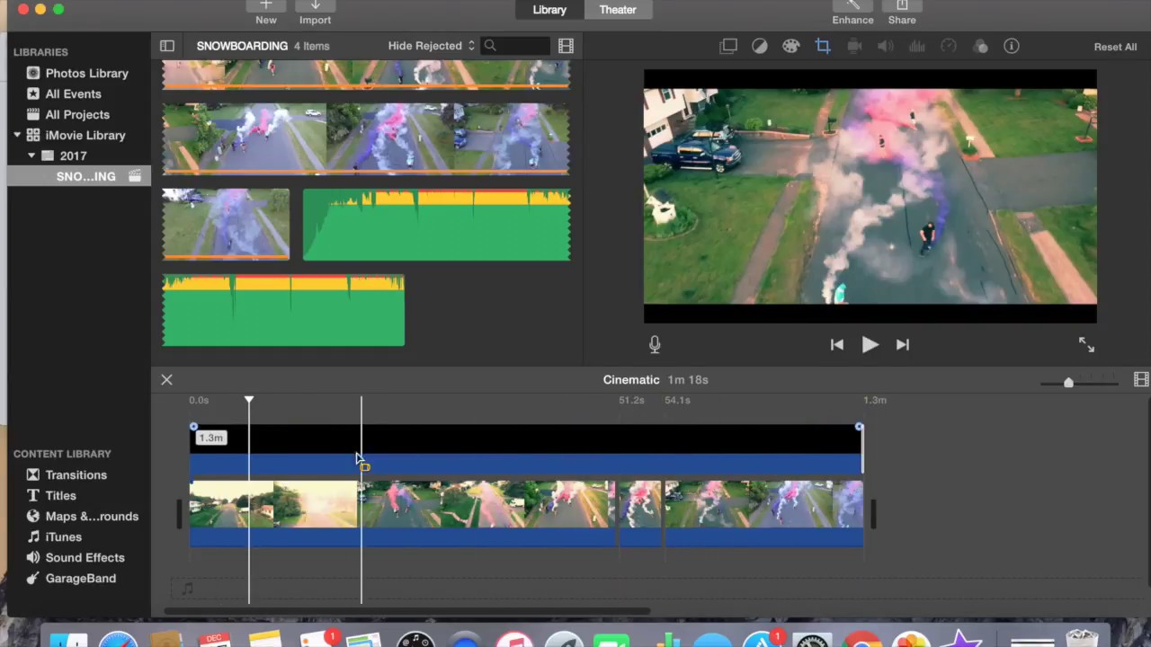 How to add widescreen bars to video / iMovie 2017