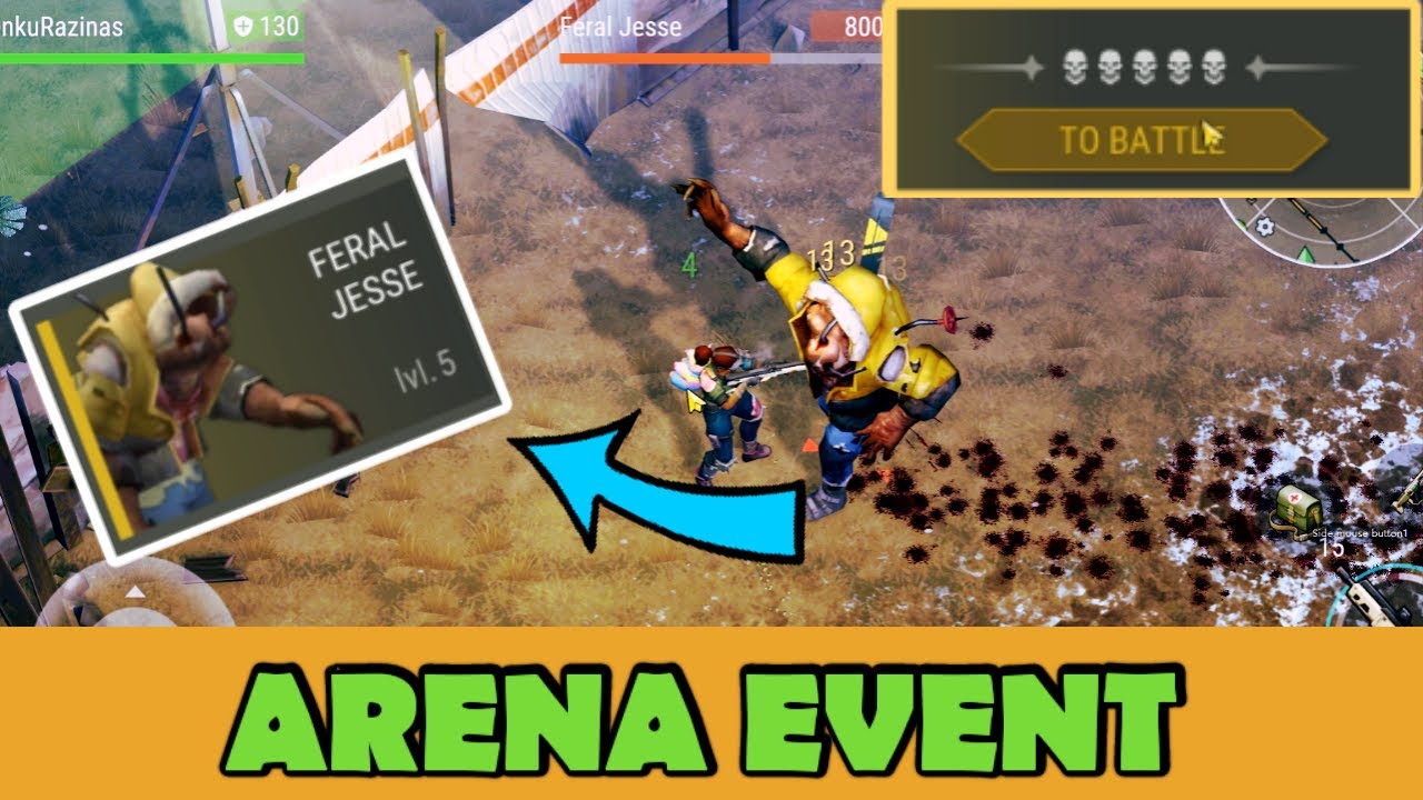 Arena Event  Easy FERAL JESSE  lvl 5 | LDOE Season 22 | Last Day On Earth: Survival