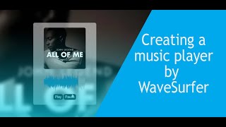 musicPlayer with WaveSurfer CDN