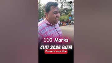 CLAT 2026 Parents Reaction MOCK Me 110 Ka Score 🔥