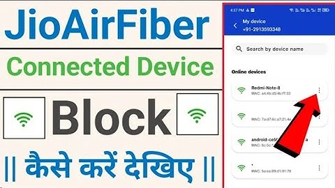 JioAirFiber connected device block kaise kare _ how to block connected device in jio airfiber