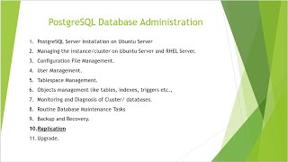 PostgreSQL for Beginners - Topic 10 - Part 1 - Replication.