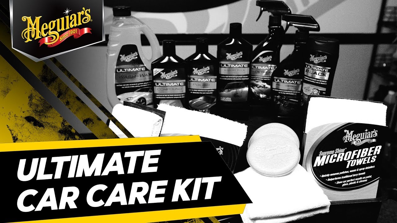 Meguiar's Ultimate Car Care Kit – Premium Detailing Kit For Your Car 