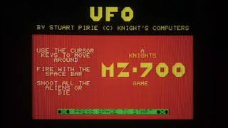 [Gameplay] UFO for the Sharp MZ-700