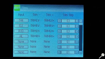 Réglages settings Deviation + ParkZone T28 Trojan UM (Devo 8)