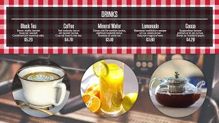 Restaurant Menu Presentation Premiere Pro Templates