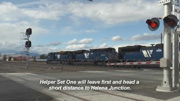 (HD) FULL POWER up Mullan Pass Montana (LOUD) Mountain Scenery.