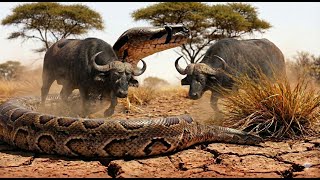 Famous BUFFALO vs PYTHON: A Brutal Savannah Battle You Won’t Forget Wealth