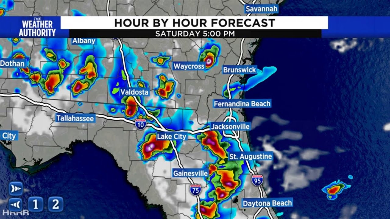 Tracking Showers with storms tonight, more to come this weekend - YouTube