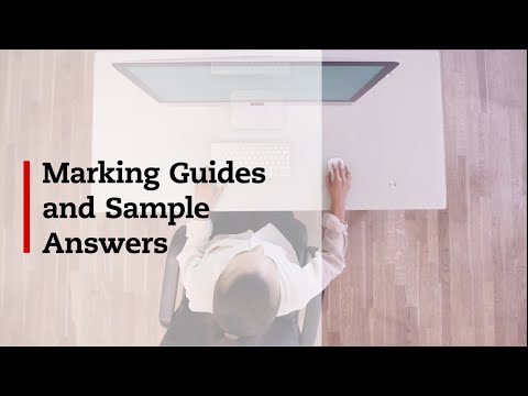 Get marking guides and sample answers