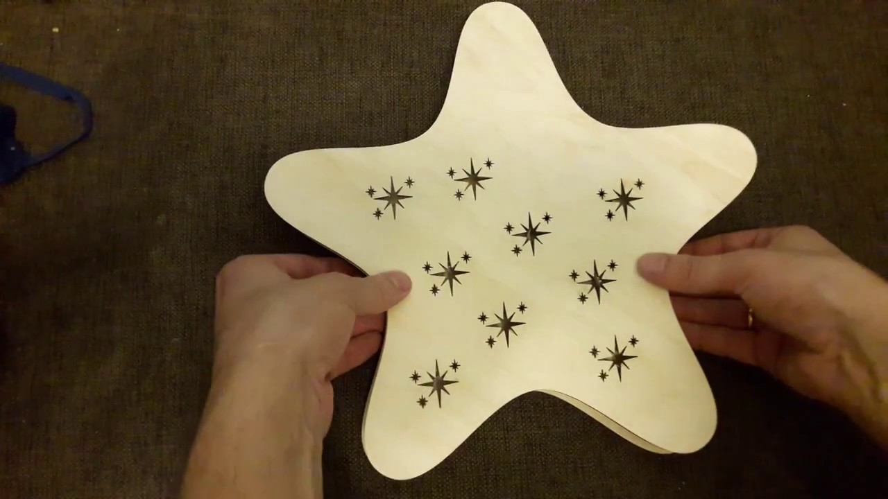 Светильник/ночник из фанеры.Лазерный станок.Светильник своими руками.