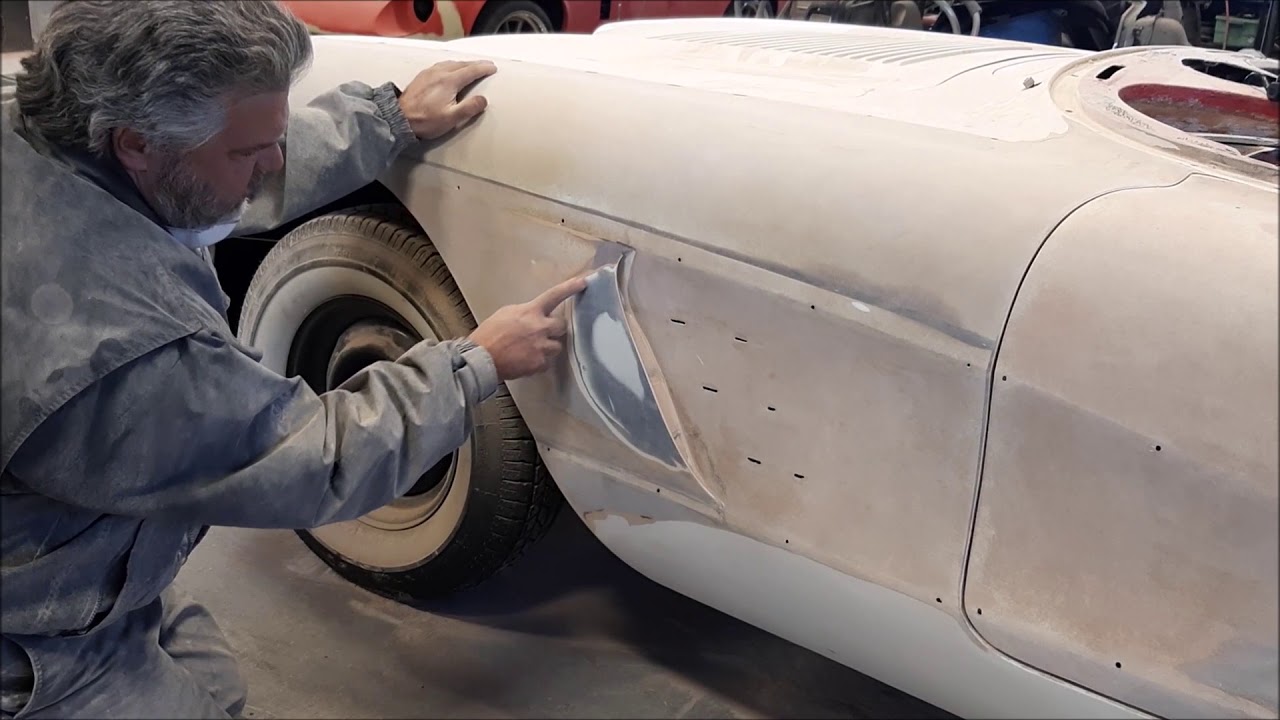 Обновление реставрации Chevrolet Corvette 1958 года, шлифовка и многое другое. Шлифовка lastchanc...