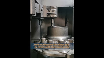 How to measure the deep hole or cavity with the touch probe. #cnc #cncmachine #cnctouchprobe