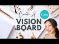 Canva For Beginners Tutorial: How to Create A Vision Board