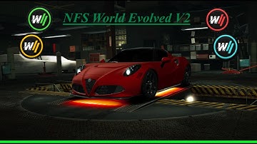 NFS World Evolved V2 daily challenge series (C class, win the race, 2 lap, ALFA ROMEO 4C) Payback