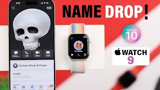 How to Use NameDrop on Apple Watch 9!