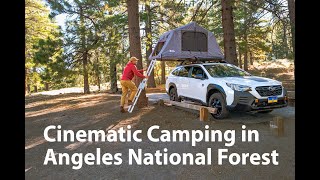 Cinematic Camping in Angeles National Forest with Subaru Outback Wilderness and FrontRunner Tent