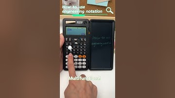 How to use engineering notation on a scientific calculator #newyes