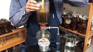 【KONOコーノ式サイフォン】（点の記#81）▼名門型２人用で抽出しました