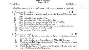 B.Sc 6th Semester Honours Question Paper-2022// Chemistry(CC-13)//Burdwan University