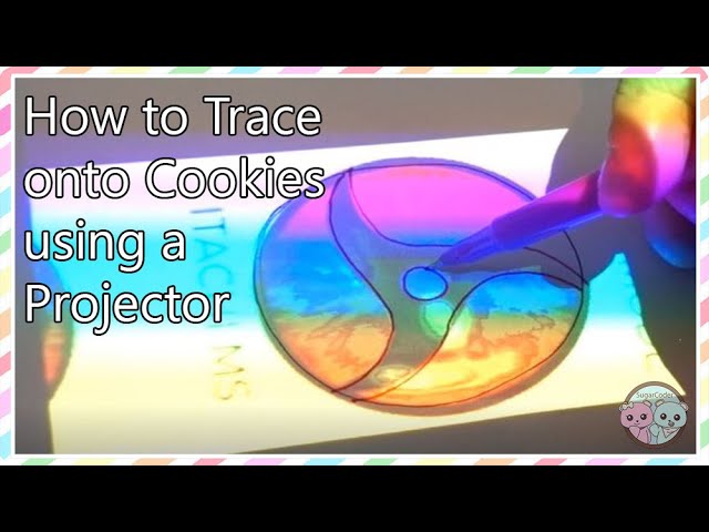 Sugarfox: How to use the DIY drawing projector for decorating cookies