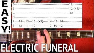 Electric Funeral by Black Sabbath - Guitar Lesson WITH TABS