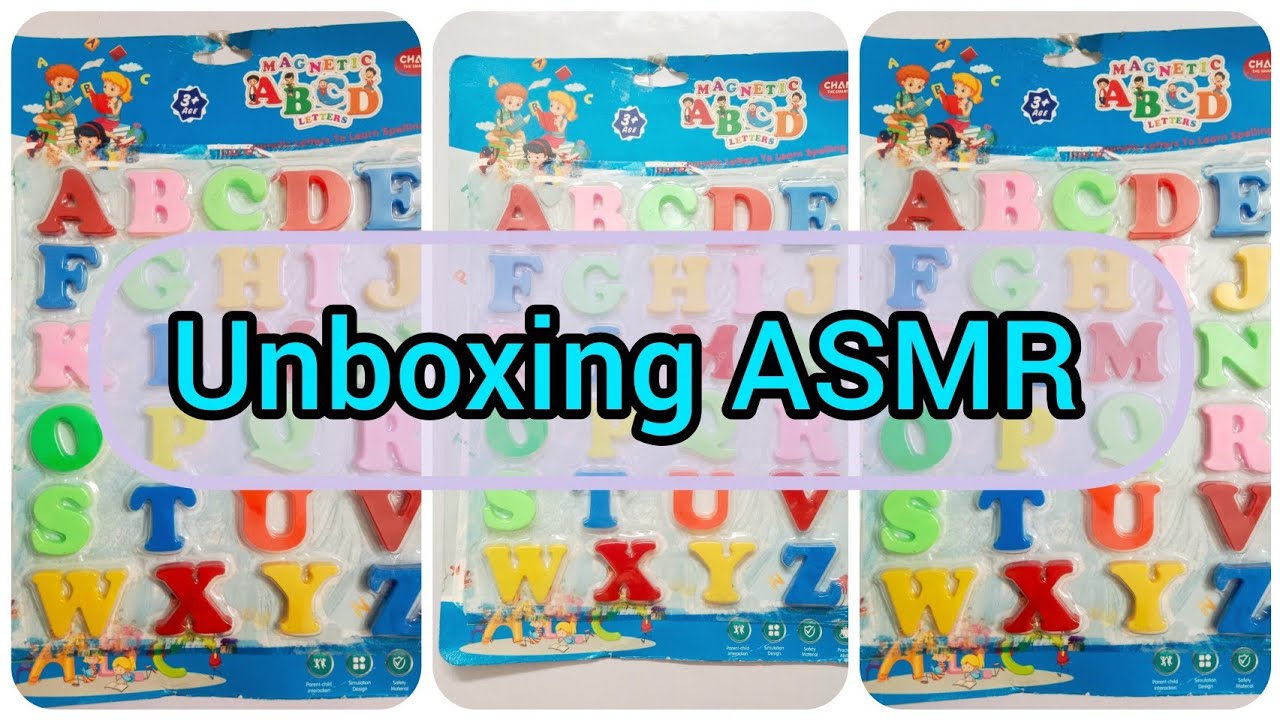 Unboxing alphabet magnet satisfying and relaxing ASMR video #asmr #satisfying #asmrvideos 