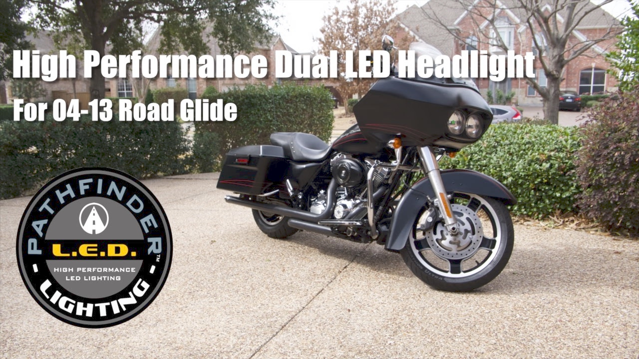 Pathfinder Dual LED Headlight Assembly for Harley Road Glide