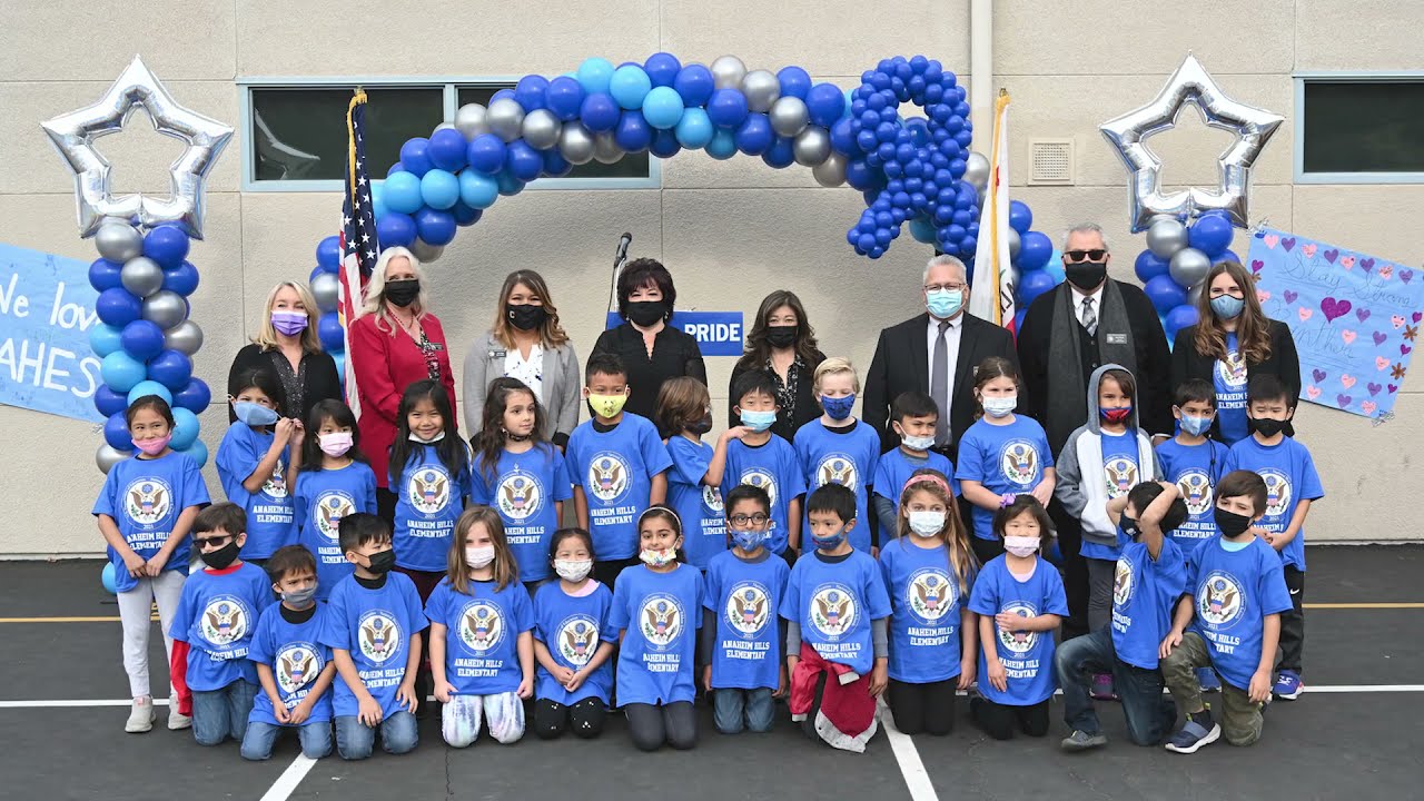 Anaheim Hills Elementary celebrates its National Blue Ribbon award with