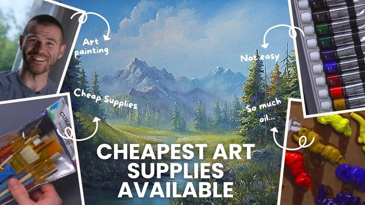 Oil Painting using the CHEAPEST supplies available! - YouTube