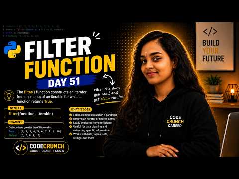 Still Confused About filter()? 🤔| Day 51 | 100 Days of Python | Interview Question