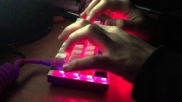 OLKB Planck, Gateron Blue 67g, JTK PoW typing test