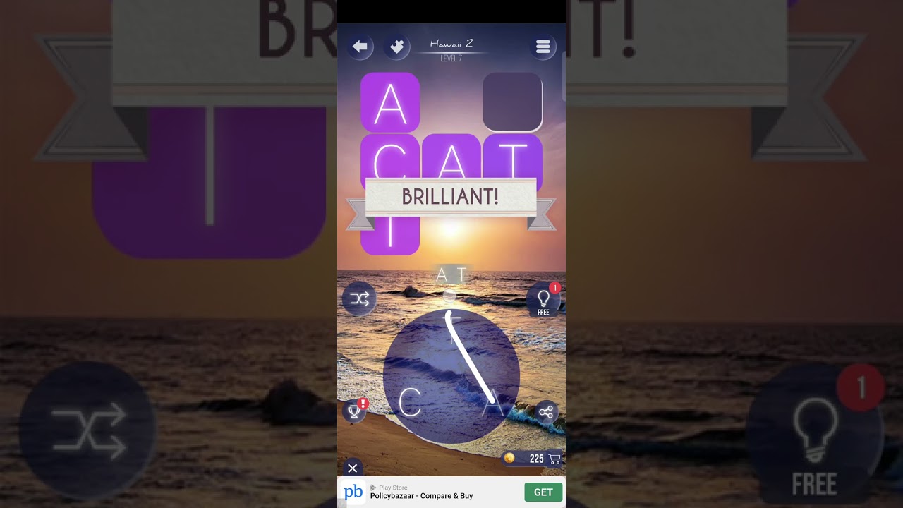 Word Beach Level 7 Answers