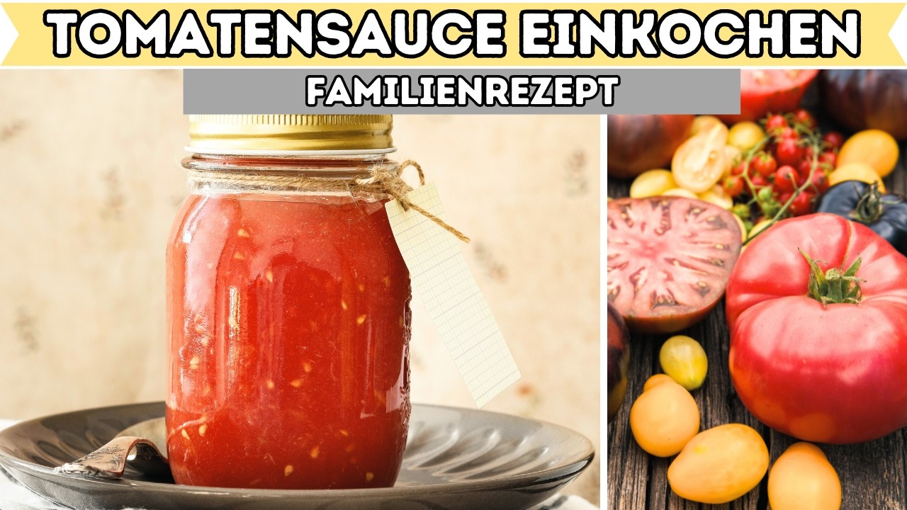 Tomatensauce einkochen 🍅 nach dem Familienrezept meiner Oma 🍅
