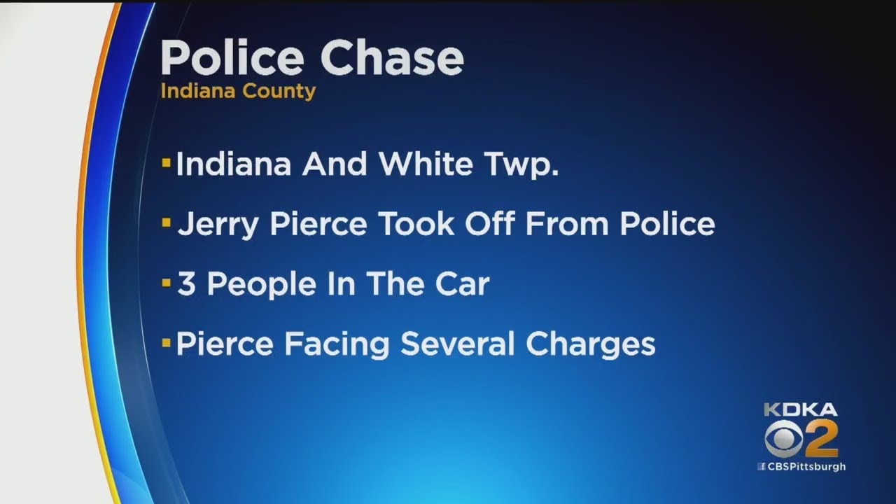 Man Leads Police On Chase In Indiana County - YouTube