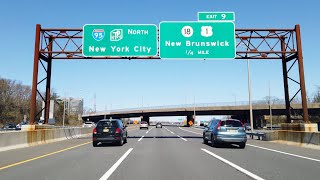 Interstate 95  (NJ TPKE) Exit 8 to 16 | central to northern New Jersey