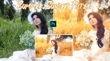 Summer Sunset Color Effect | Summer Teal and Orange Effect |  #Photoshop Tutorial