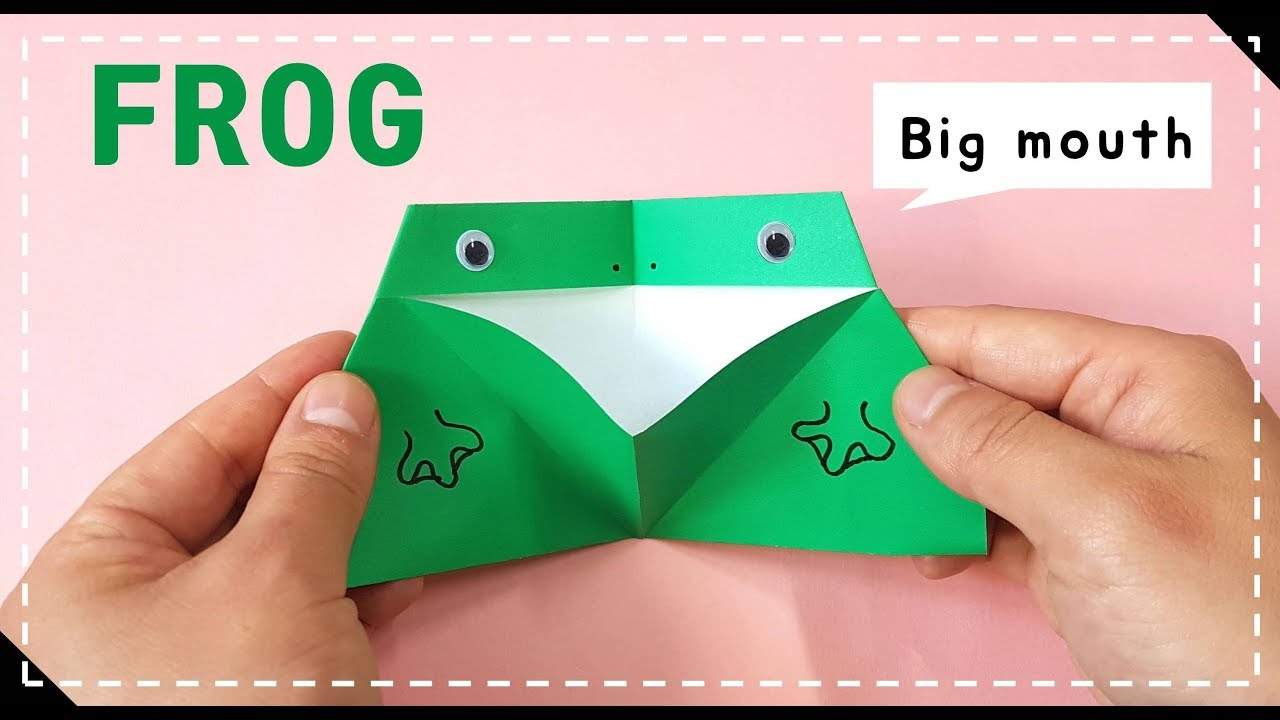 [Easy & Simple Origami] 062_origami FROG_frog with big mouth_origami