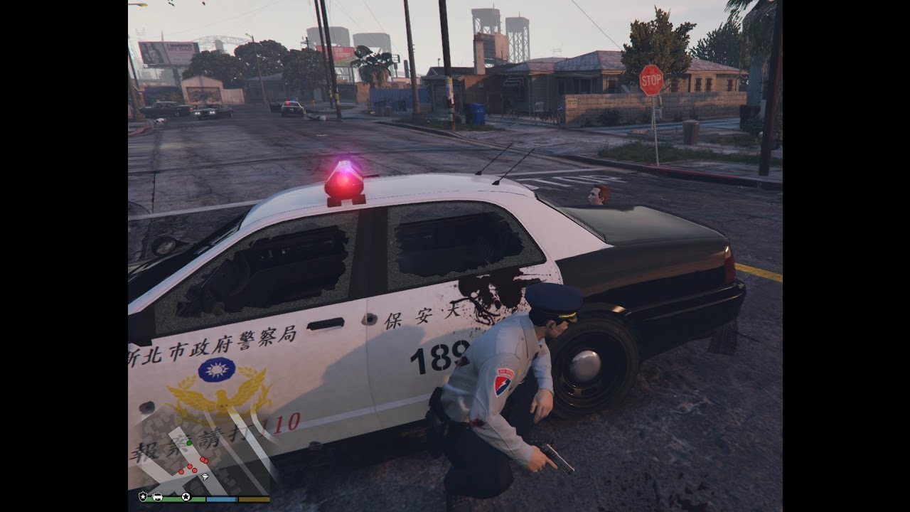 Gta 5 Lspdfr 警察模組050 保安警察街頭槍戰 Youtube