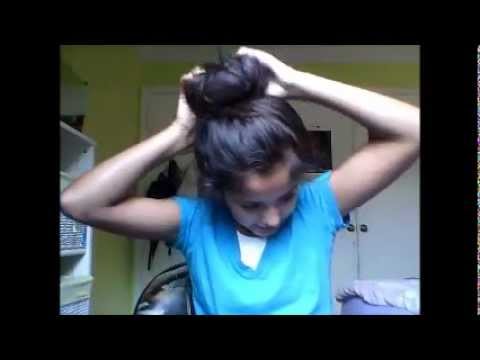 How To Do A Perfect Bun With A Doughnut Hole Youtube