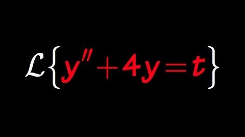 Solve differential equation with laplace transform, example 2