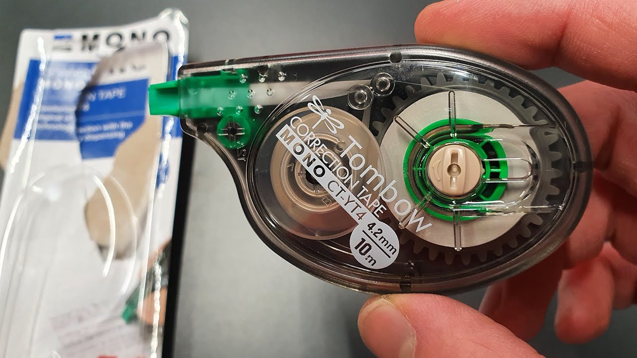 Tombow MONO Correction Tape (Unboxing / Test) 4.2mm x10 Metres CTYT4