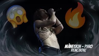 Måneskin - Pyro Vox Club Modena 110318 Reaction What A Voice